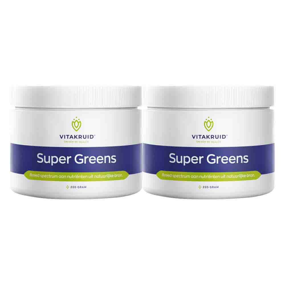 2x Vitakruid Super Greens 220 gr