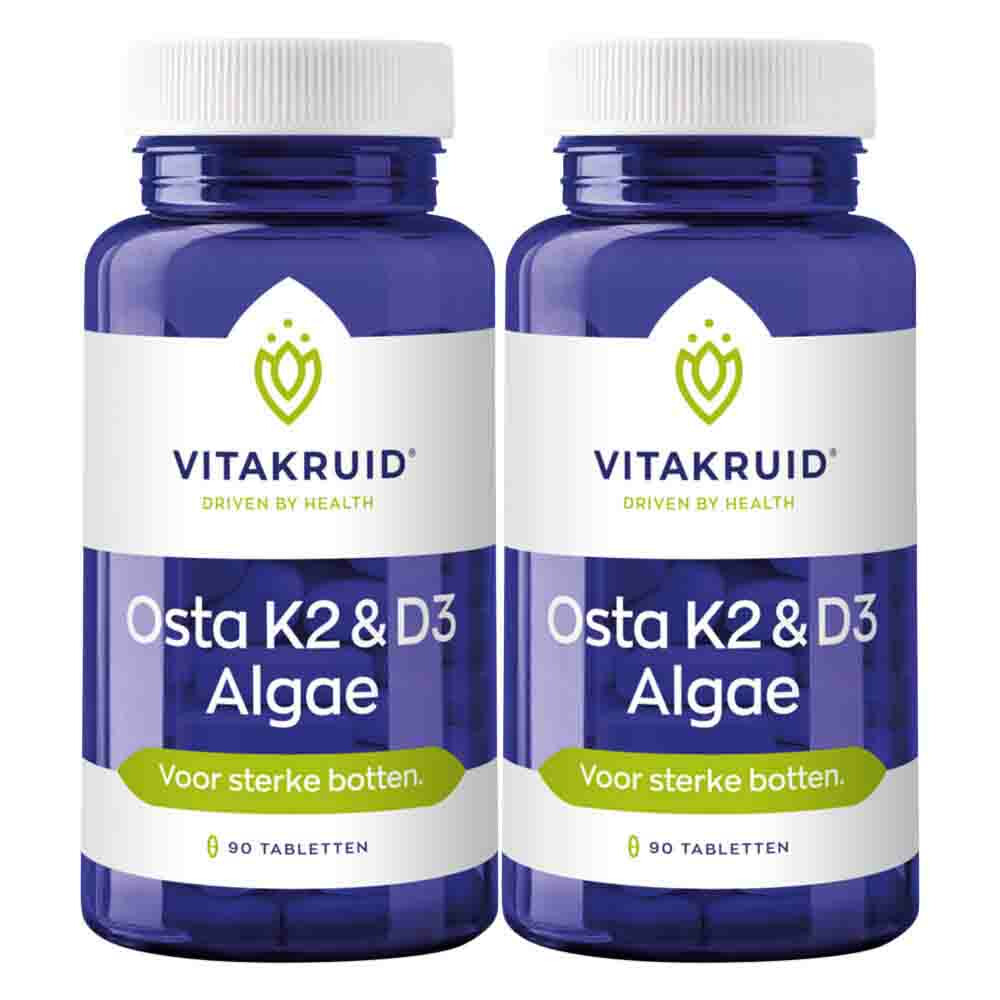 2x Vitakruid Osta K2&D3 Algae 90 tabletten