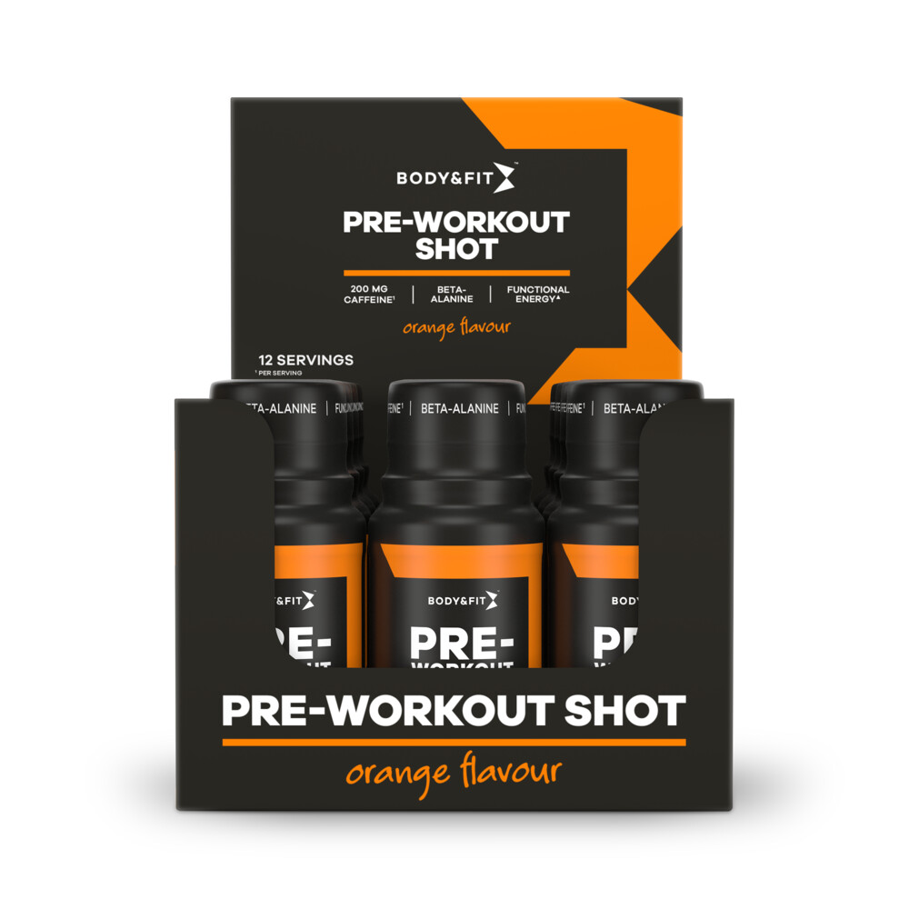 Body&Fit Pre-workout Shot Orange 12 x 60 ml