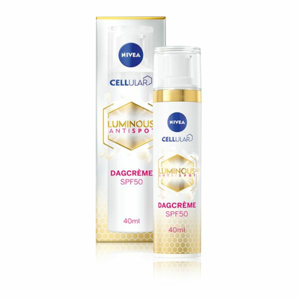 1+1 gratis1+1 gratis: Nivea Cellular Luminous Anti-Pigment Dagcrème SPF50 40 ml