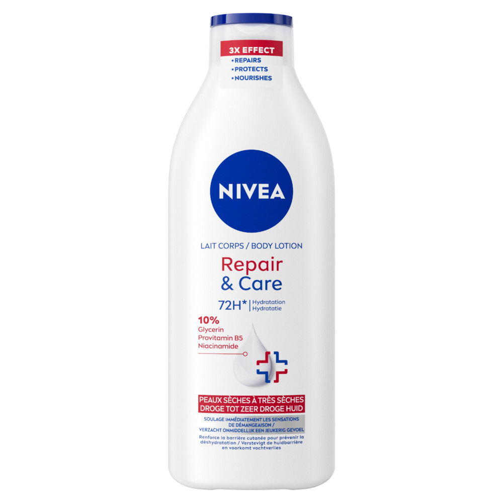 3x Nivea Bodylotion Repair&Care 400 ml