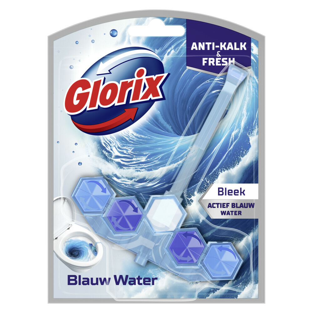 Glorix Toiletblok Blauw Water Bleek