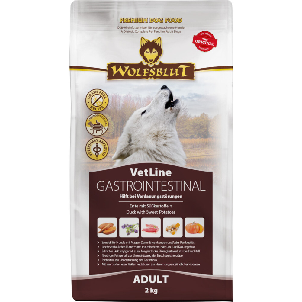 4x Wolfsblut VetLine Gastrointestinal 2 kg