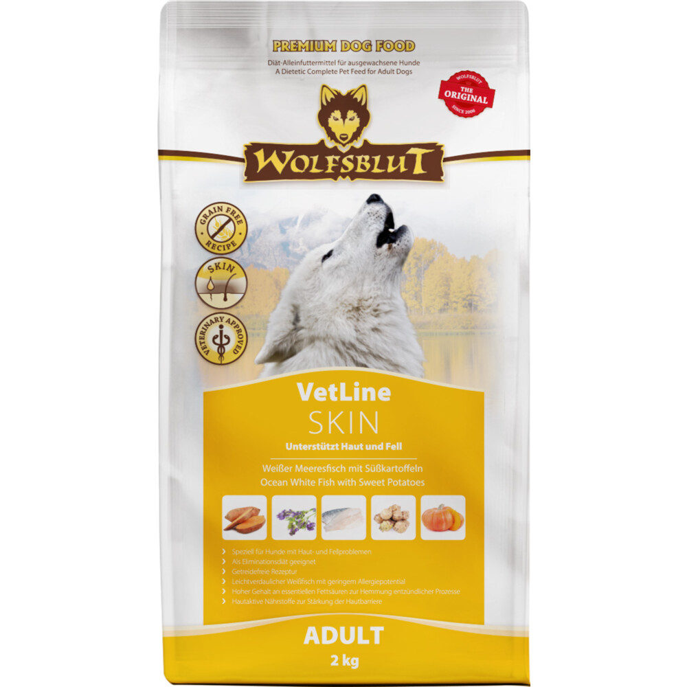 4x Wolfsblut VetLine Skin 2 kg