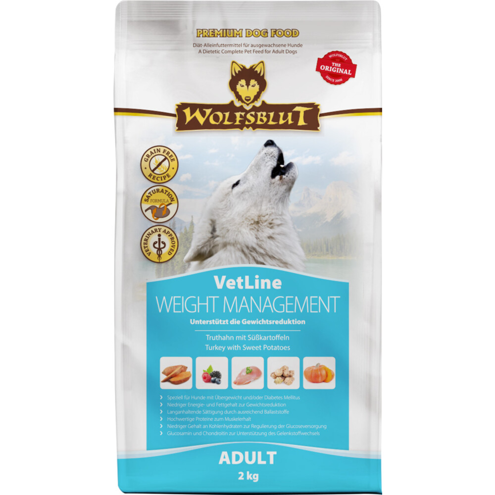 4x Wolfsblut VetLine Weight Management 2 kg