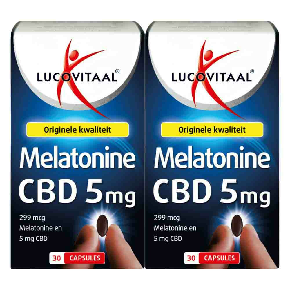 Gratis Verzending: 2x Lucovitaal Melatonine CBD 5mg 30 tabletten