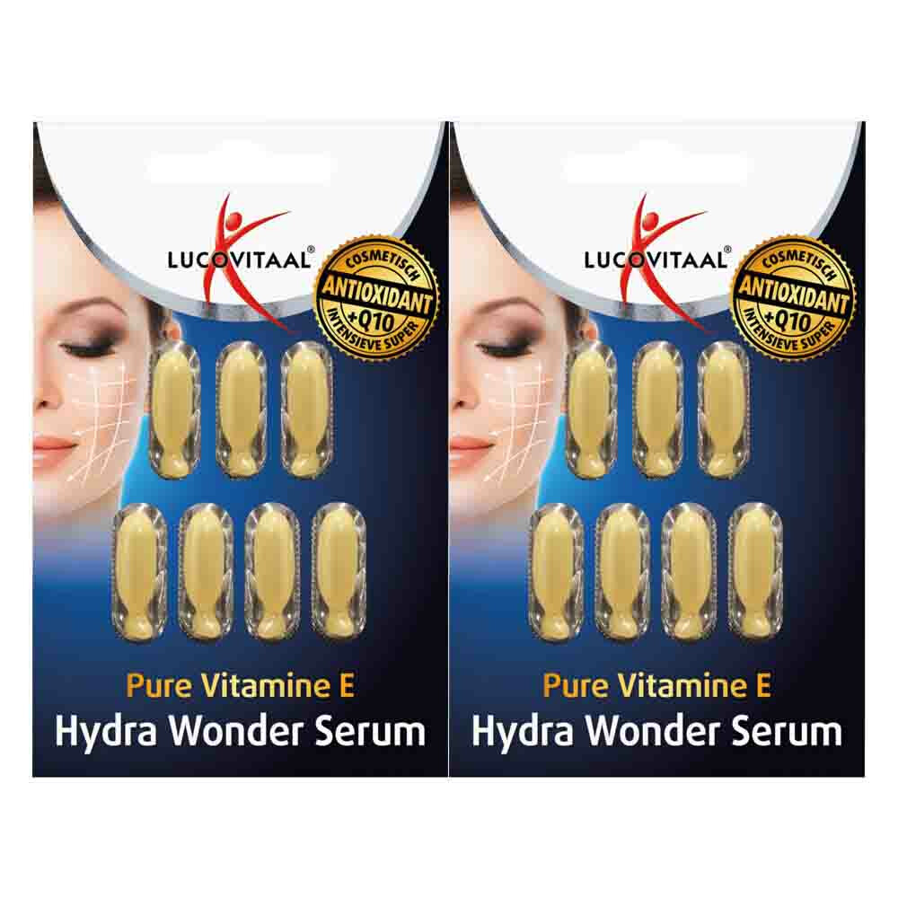 2x Lucovitaal Vitamine E Hydra Wonder Serum 7 Capsules