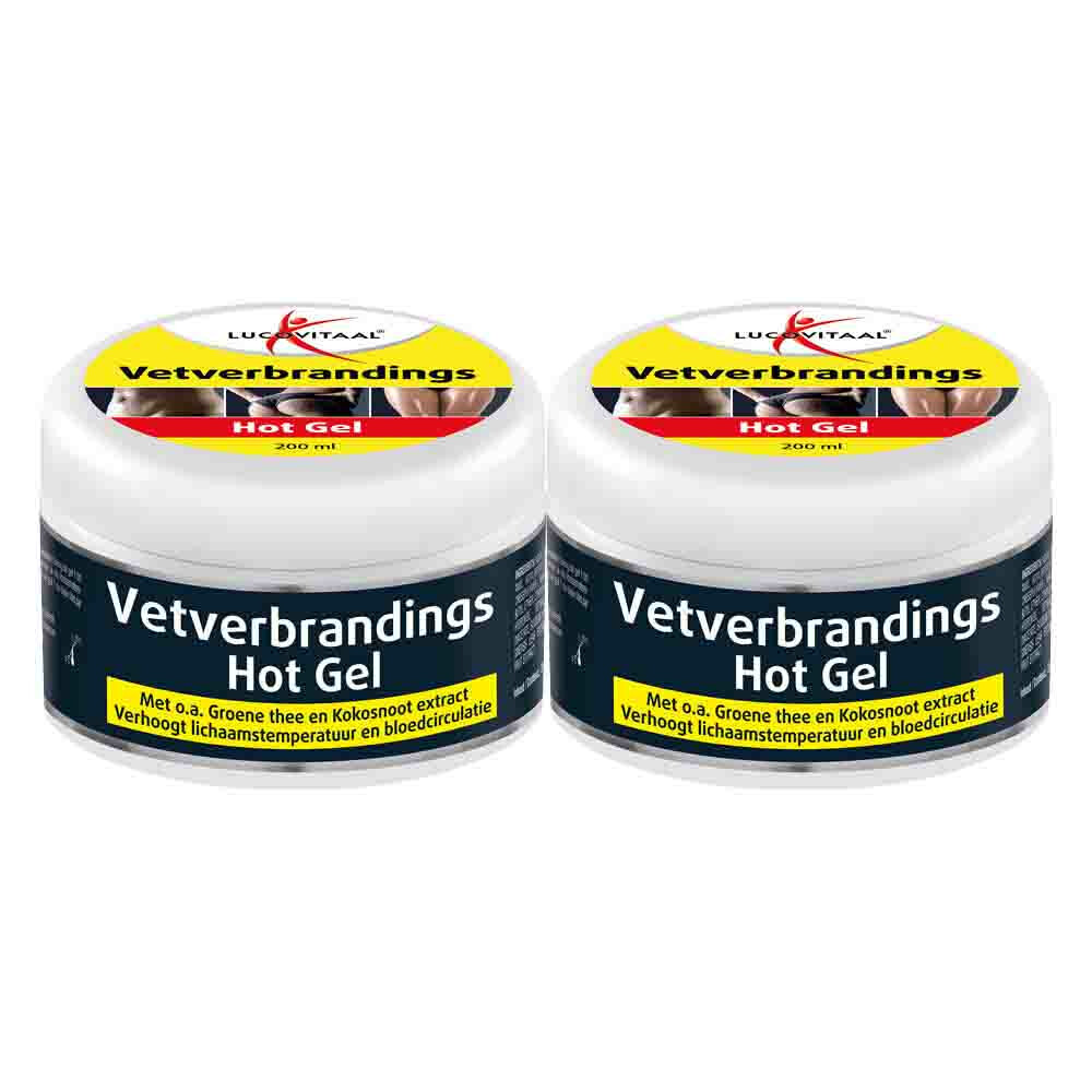 2x Lucovitaal Vetverbrandings Hot Gel 200 ml