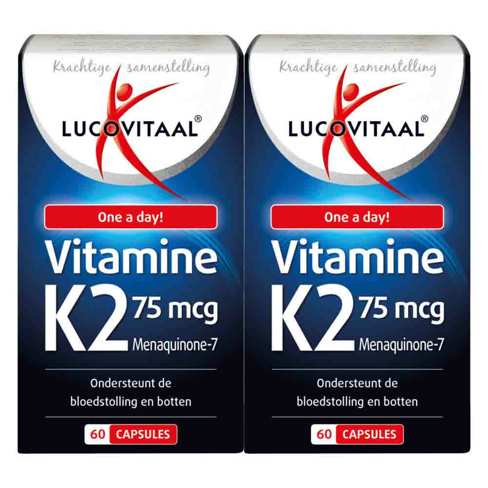 2x Lucovitaal Vitamine K2 75 mcg 60 capsules