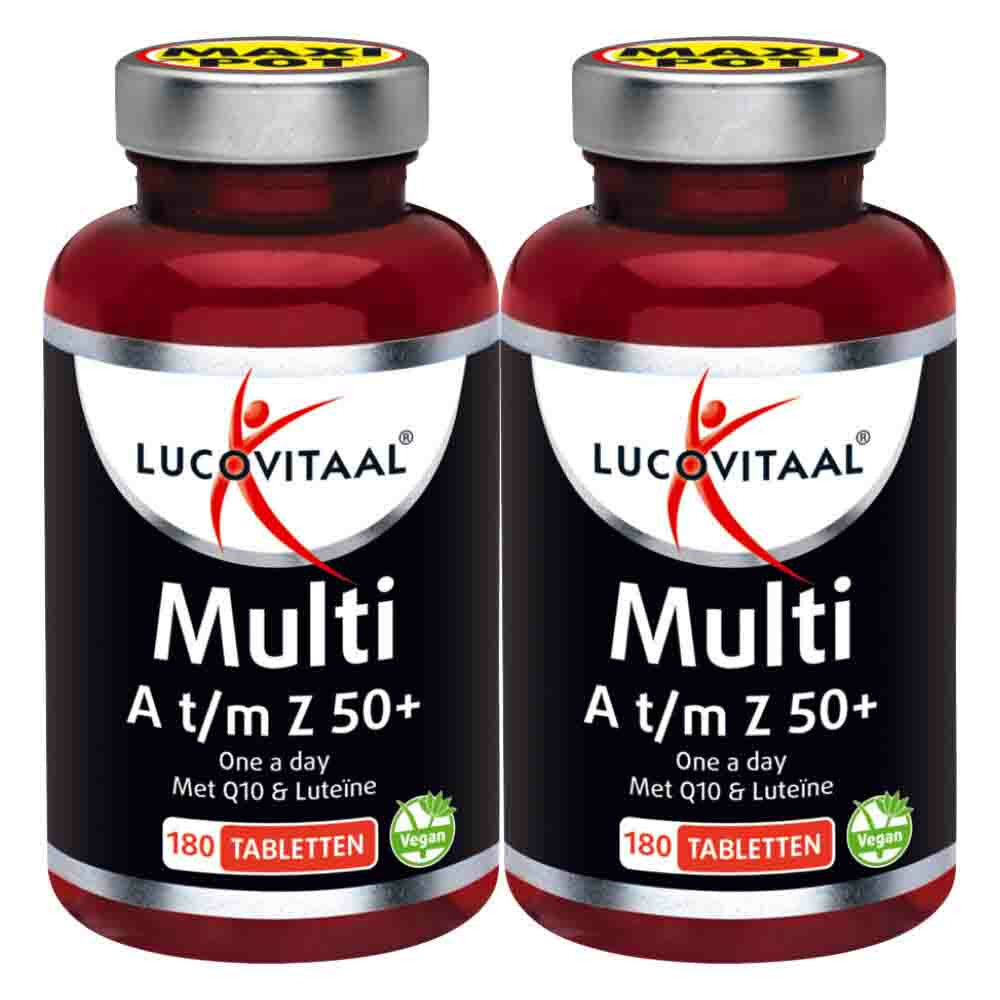 2x Lucovitaal Multi A-Z 50+ 180 tabletten