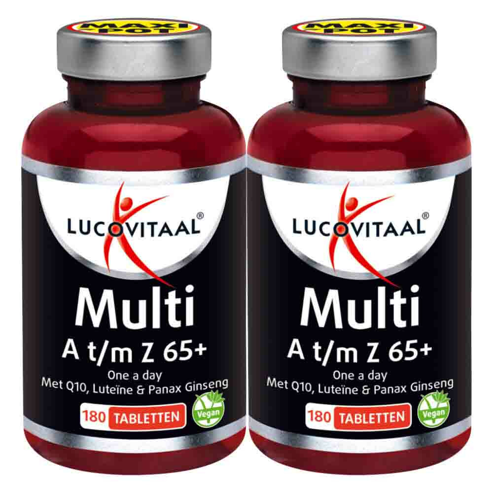 2x Lucovitaal Multi A-Z 65+ 180 tabletten