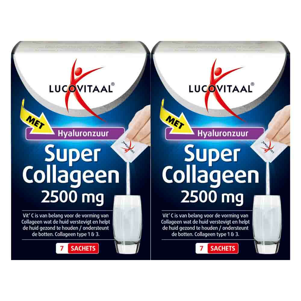 Gratis Verzending: 2x Lucovitaal Super Collageen Sachets 2000 mg 7 sachets