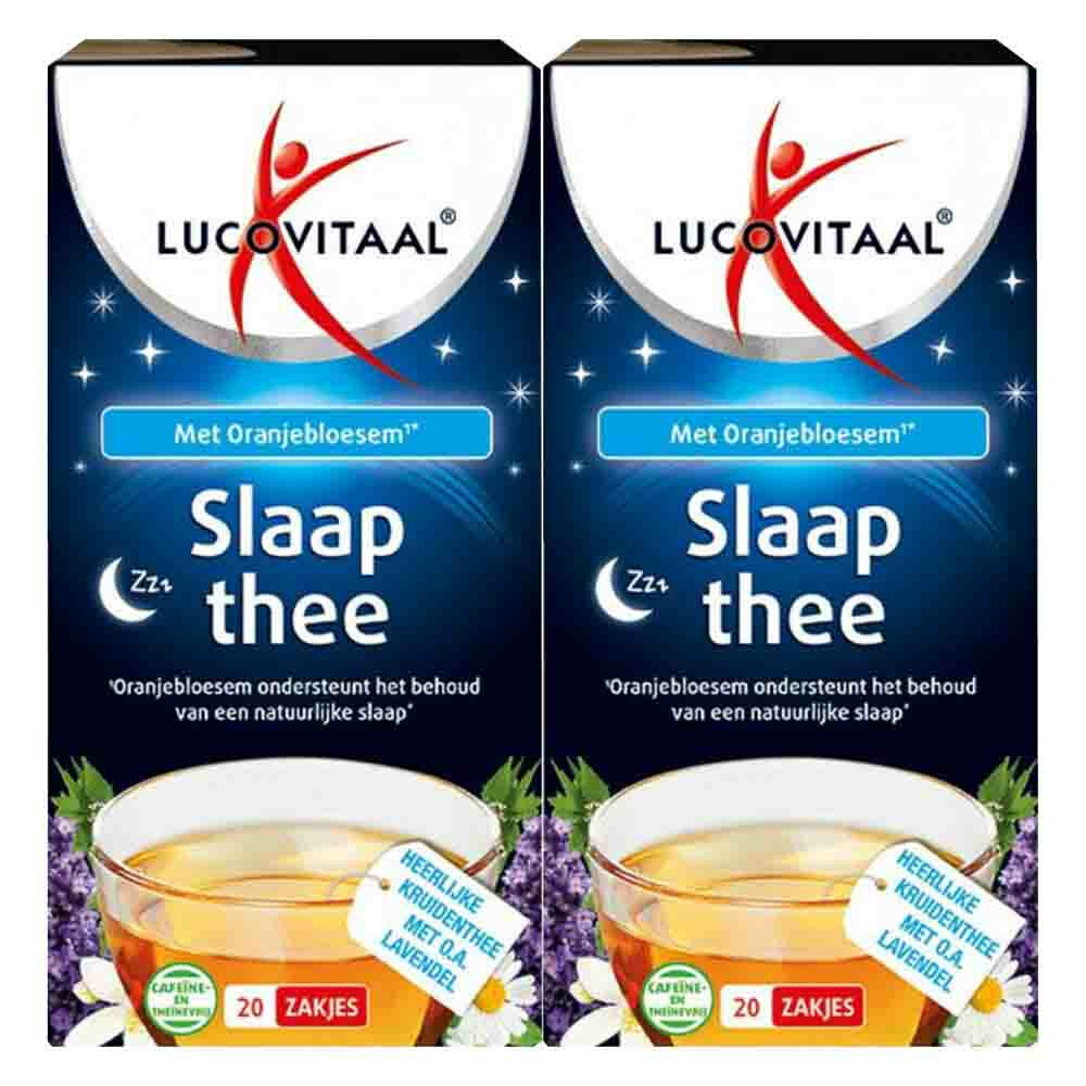 2x Lucovitaal Slaap Thee Vegan 20 stuks