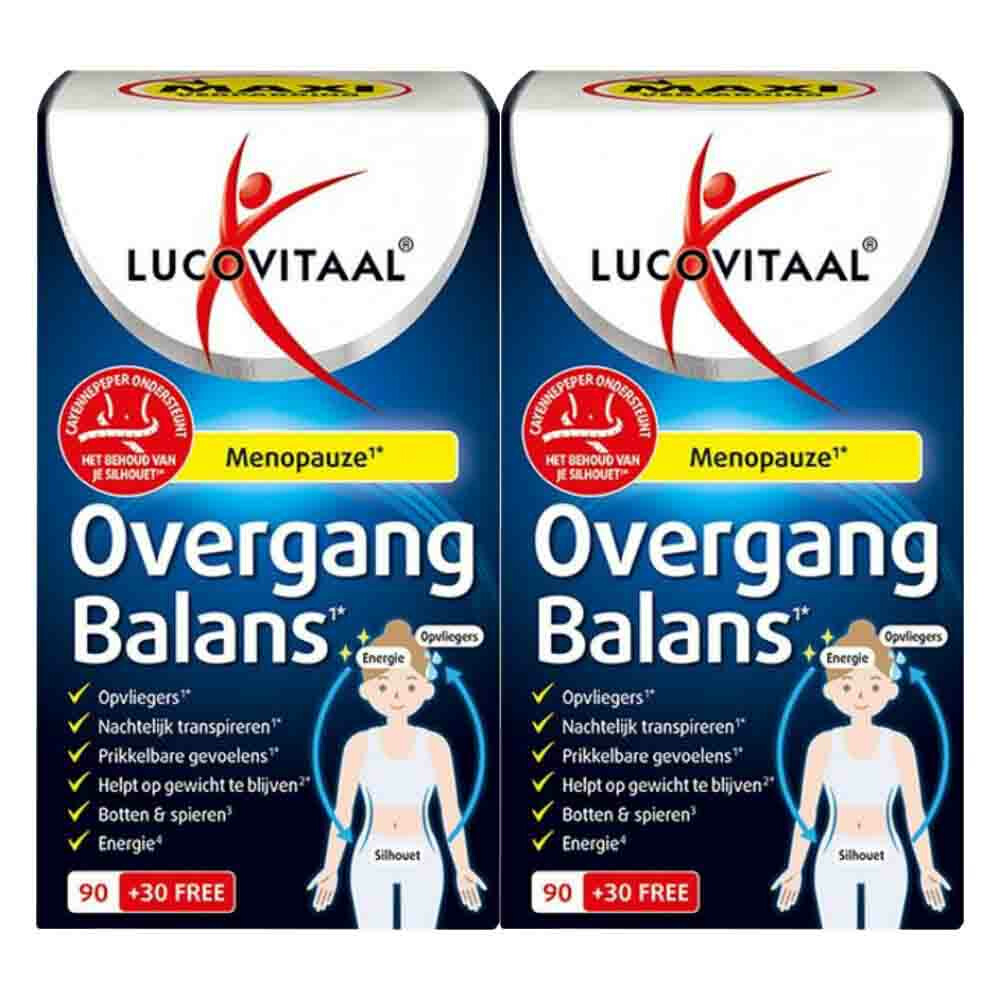 2x Lucovitaal Overgang Balans Maxi Verpakking 120 tabletten