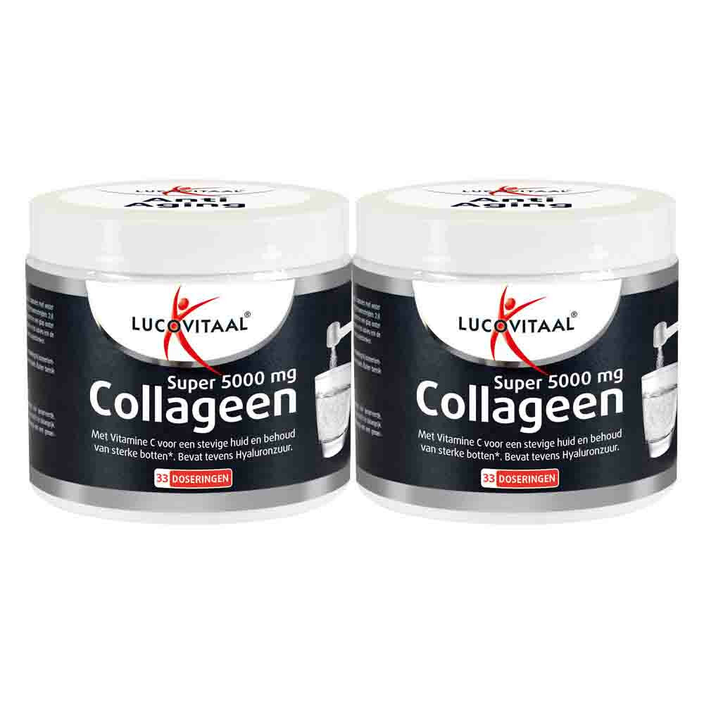 2x Lucovitaal Collageen Super 5000mg Poeder 171,6 gr