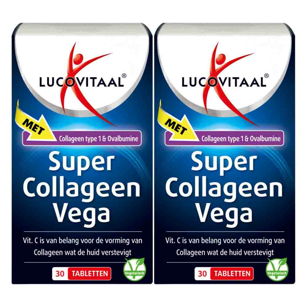 Gratis Verzending: 2x Lucovitaal Collageen Vega Super 30 tabletten