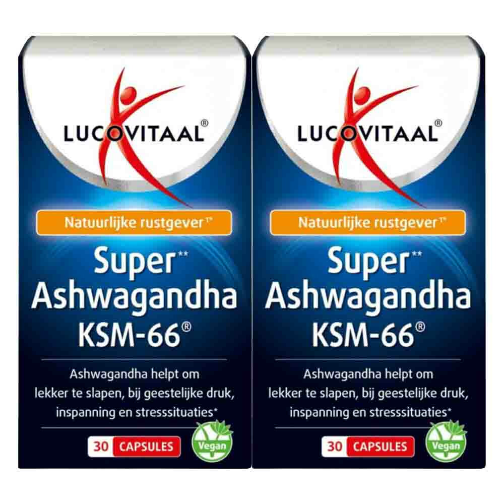 2x Lucovitaal Ashwagandha KSM-66 Super 30 capsules