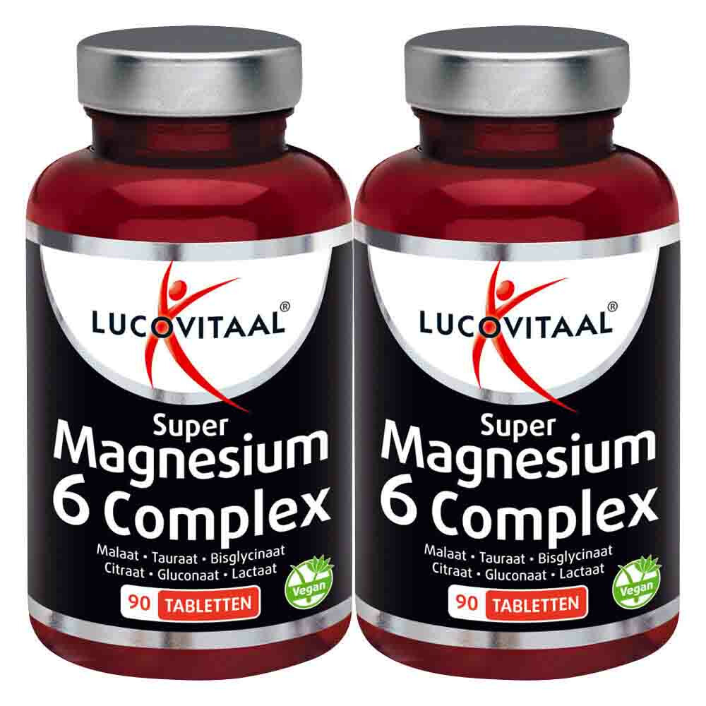 Gratis Verzending: 2x Lucovitaal Magnesium Super 6 Complex 90 tabletten