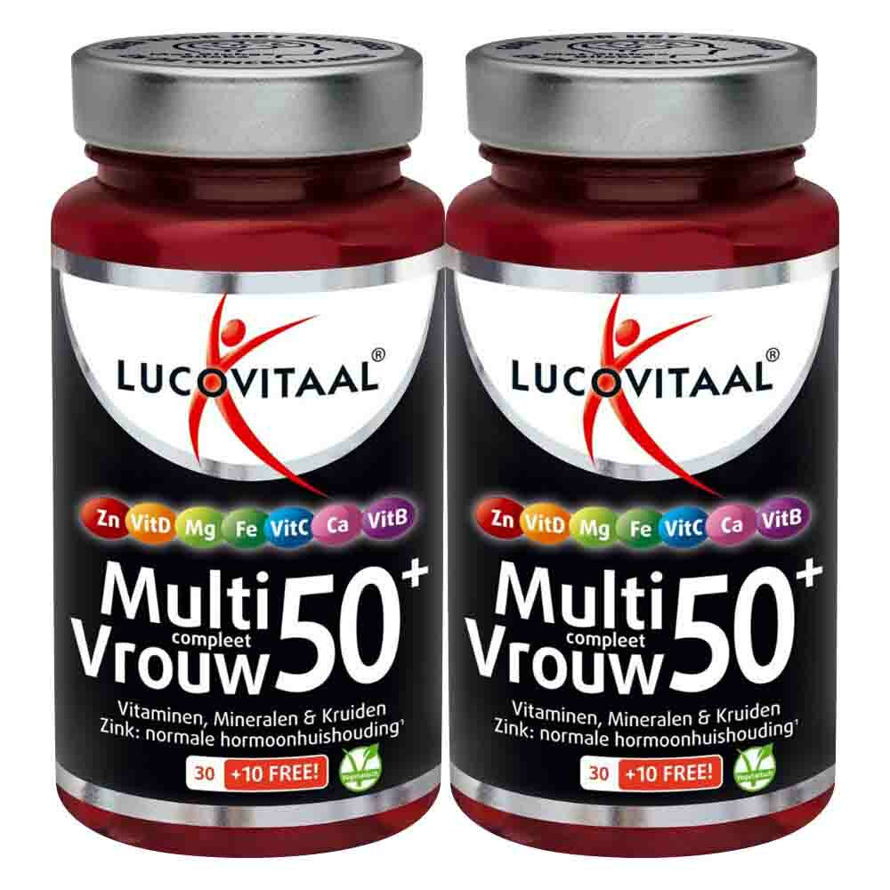 Gratis Verzending: 2x Lucovitaal Multi Vrouw Compleet 50+ Met Ginkgo Biloba 40 capsules