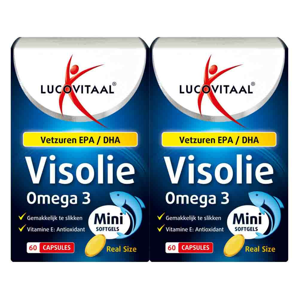 Gratis Verzending: 2x Lucovitaal Visolie Omega 3 mini softgels 60 softgels