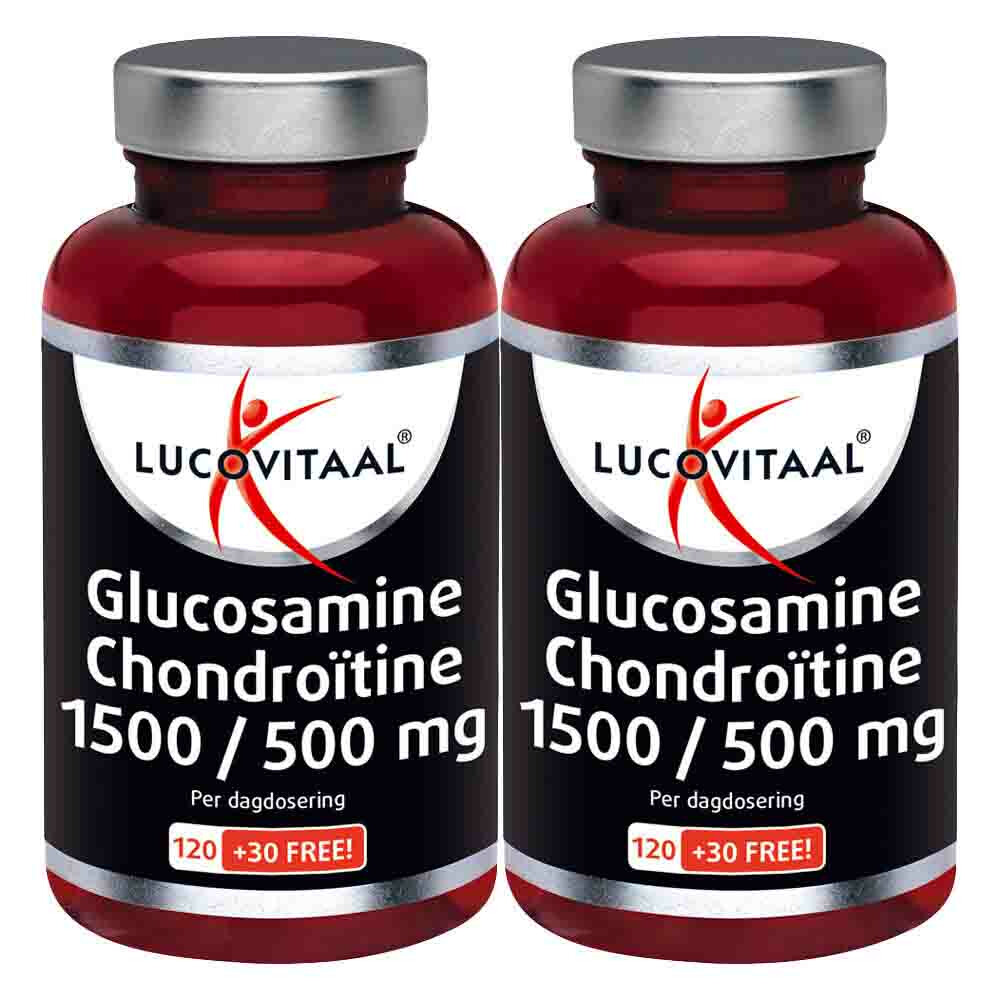 2x Lucovitaal Glucosamine Chondroïtine 1500/500 mg 150 tabletten