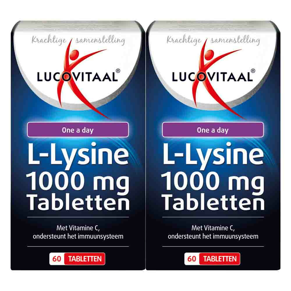 2x Lucovitaal L-Lysine 1000 mg 60 tabletten