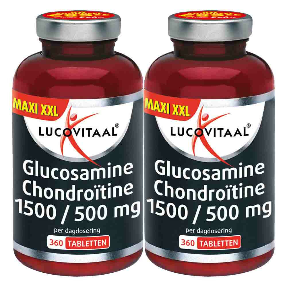 2x Lucovitaal Glucosamine Chondroïtine 1500/500 mg 360 tabletten