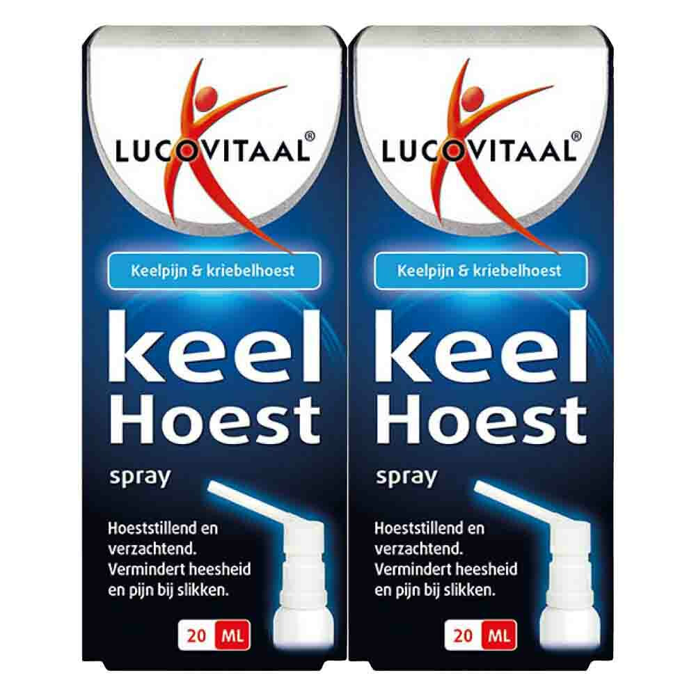 2x Lucovitaal Hoest en Keelspray 20 ml
