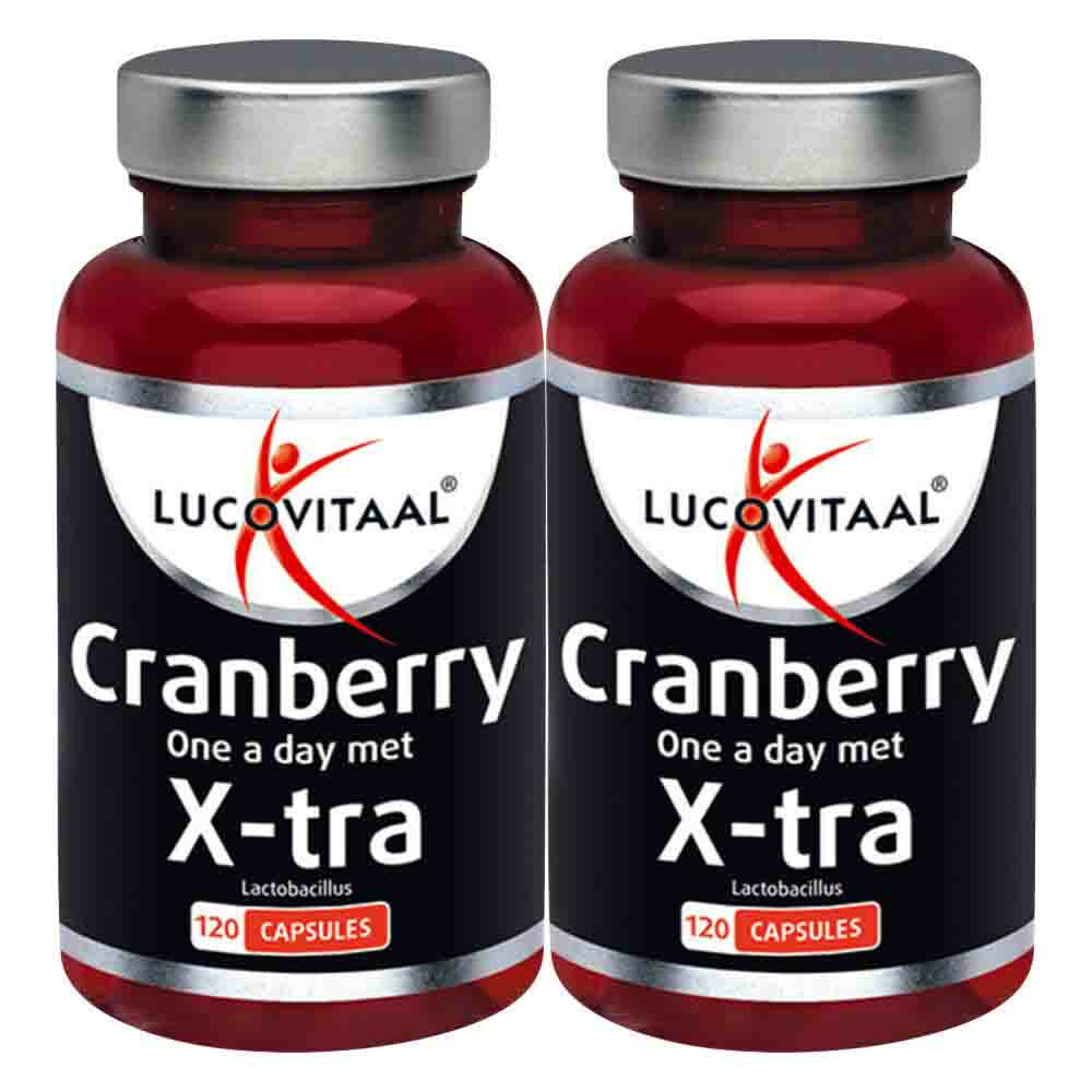 Gratis Verzending: 2x Lucovitaal Cranberry X-tra One a Day 120 capsules