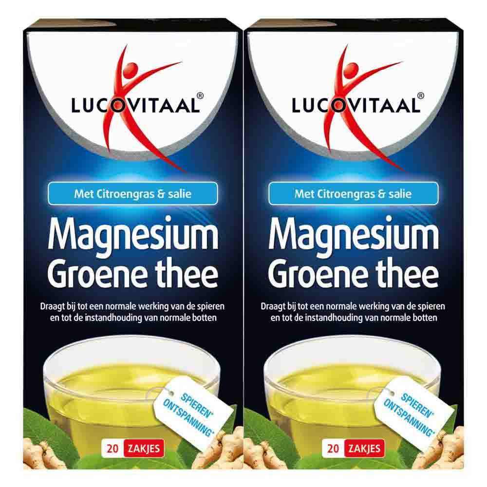 2x Lucovitaal Thee Magnesium 20 stuks