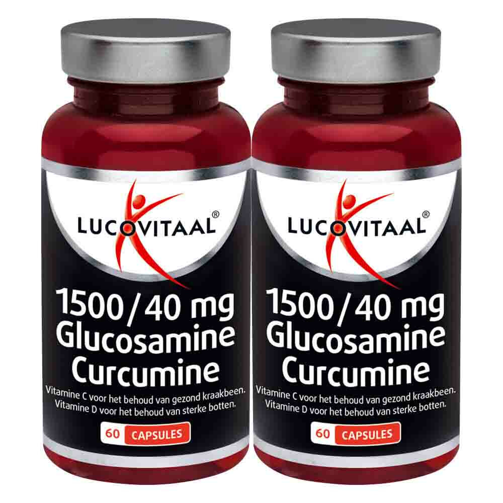 Gratis Verzending: 2x Lucovitaal Glucosamine Curcumine 1500/40mg 60 capsules