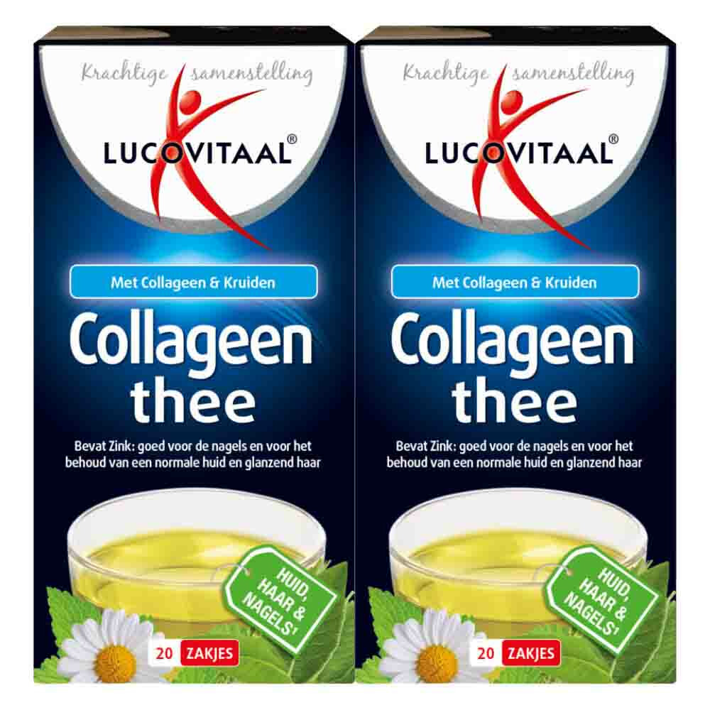 2x Lucovitaal Thee Collageen Beauty 20 stuks