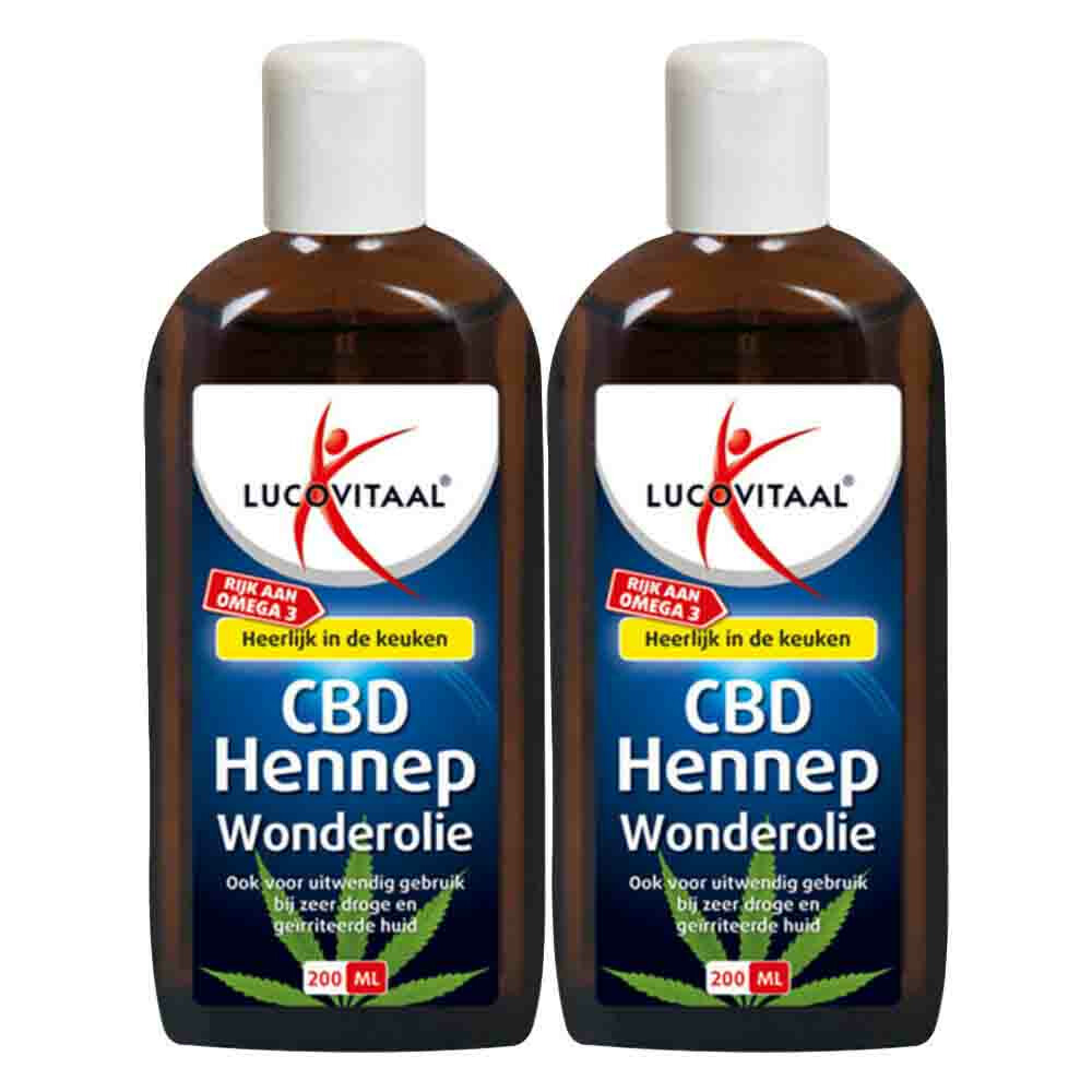 2x Lucovitaal Hennep CBD Wonderolie 200 ml
