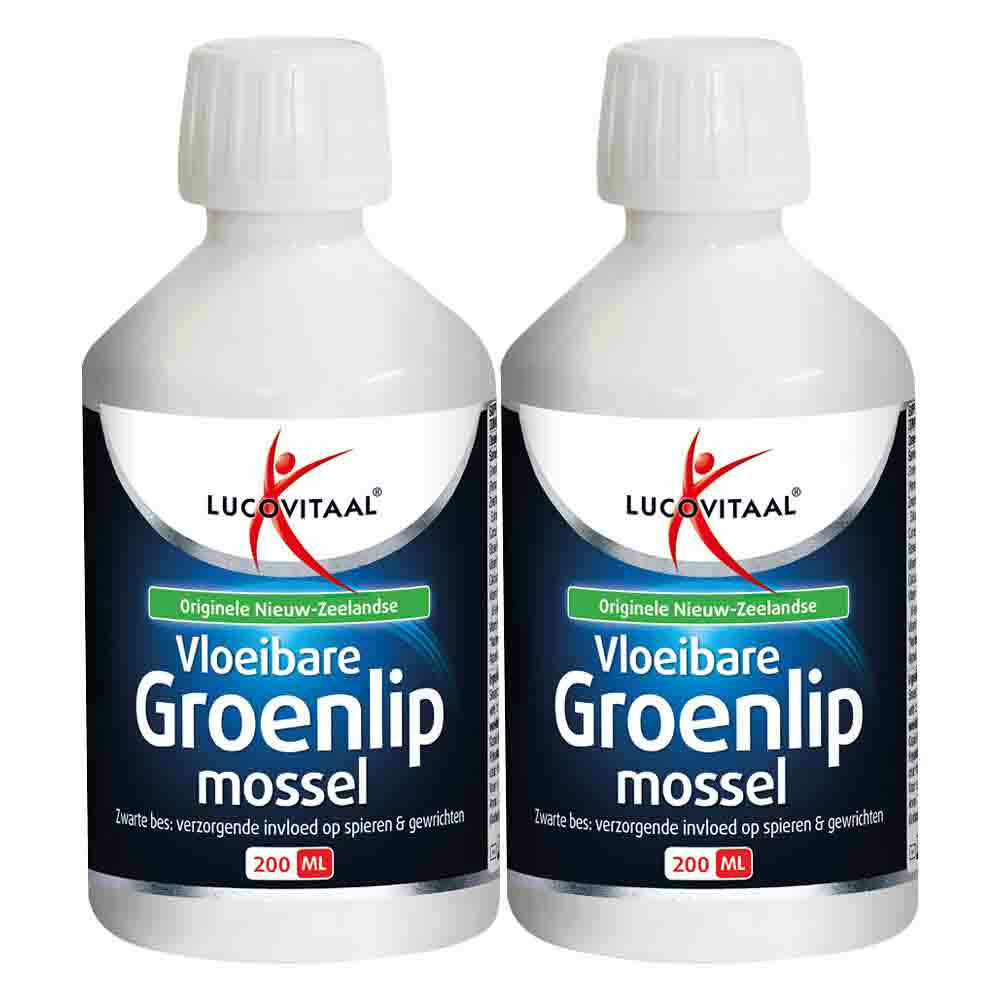 2x Lucovitaal Groenlipmossel Vloeibaar 200 ml