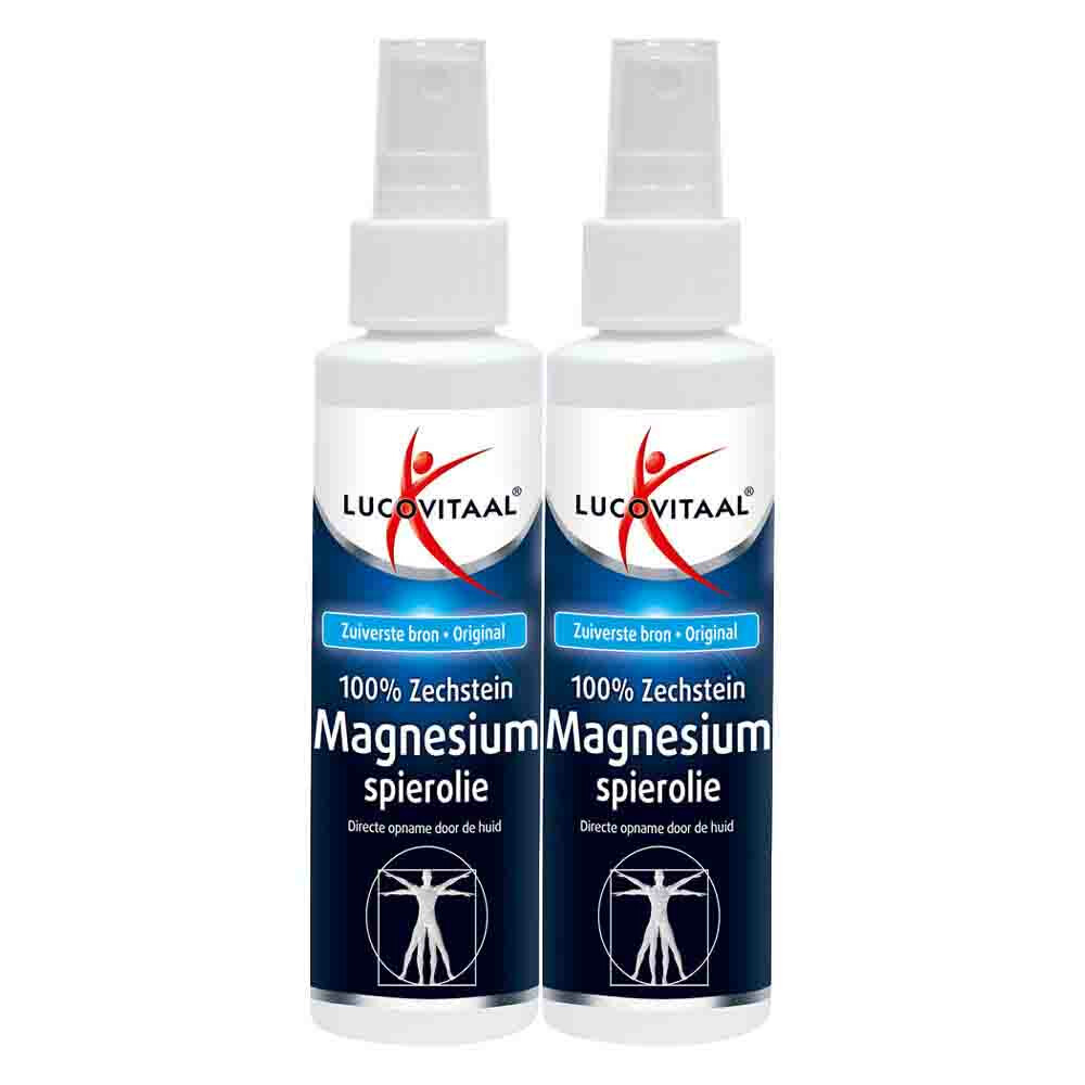 2x Lucovitaal Spray Magnesium Spierolie 200 ml