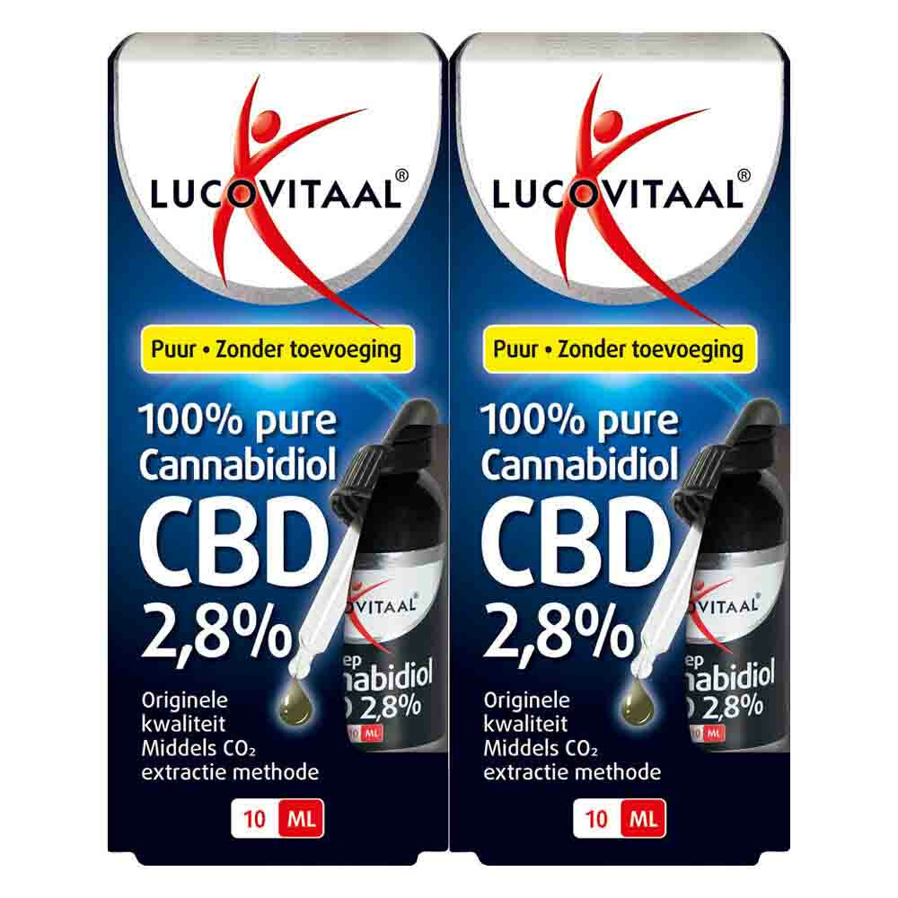 Gratis Verzending: 2x Lucovitaal Cannabidol CBD 2,8% 10 ml