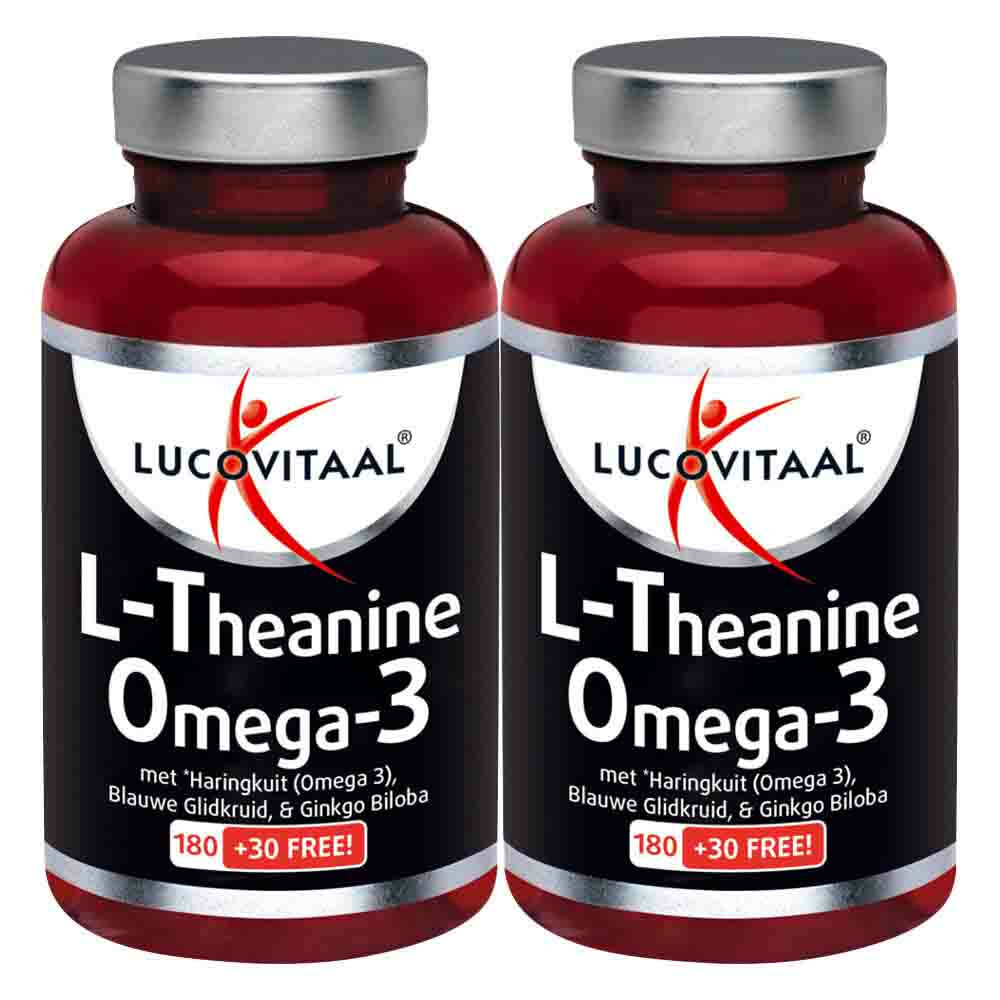 2x Lucovitaal L-theanine Omega 3 210 capsules