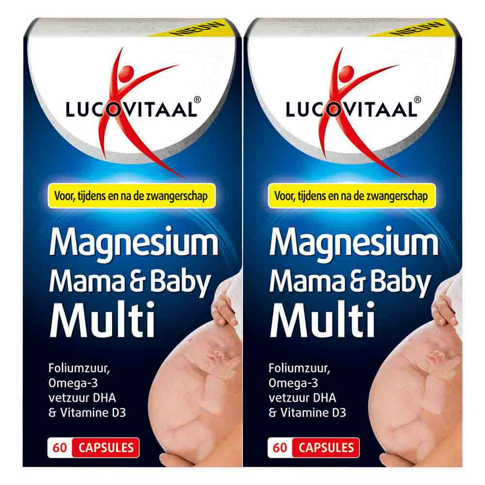2x Lucovitaal Magnesium Mama&Baby Multi 60 capsules
