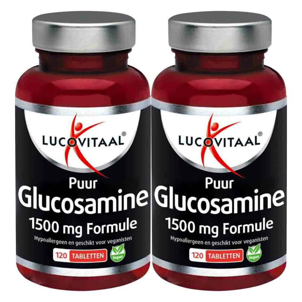 Gratis Verzending: 2x Lucovitaal Glucosamine Vegan Puur 120 tabletten