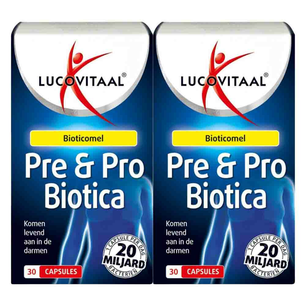 2x Lucovitaal Pre&Probiotica 30 capsules