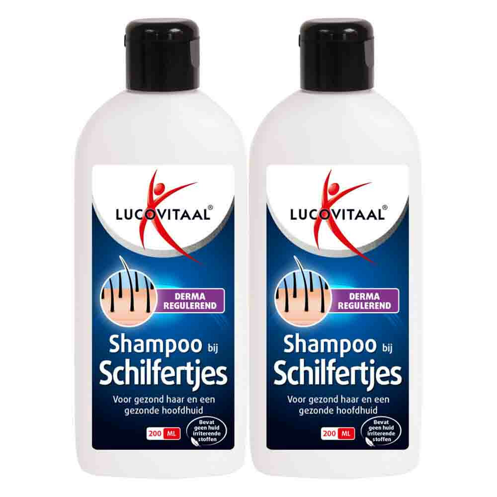 2x Lucovitaal Shampoo bij Schilfertjes 200 ml