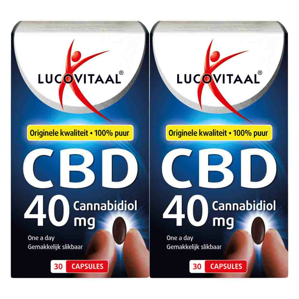 2x Lucovitaal CBD 40 mg capsules 30 capsules