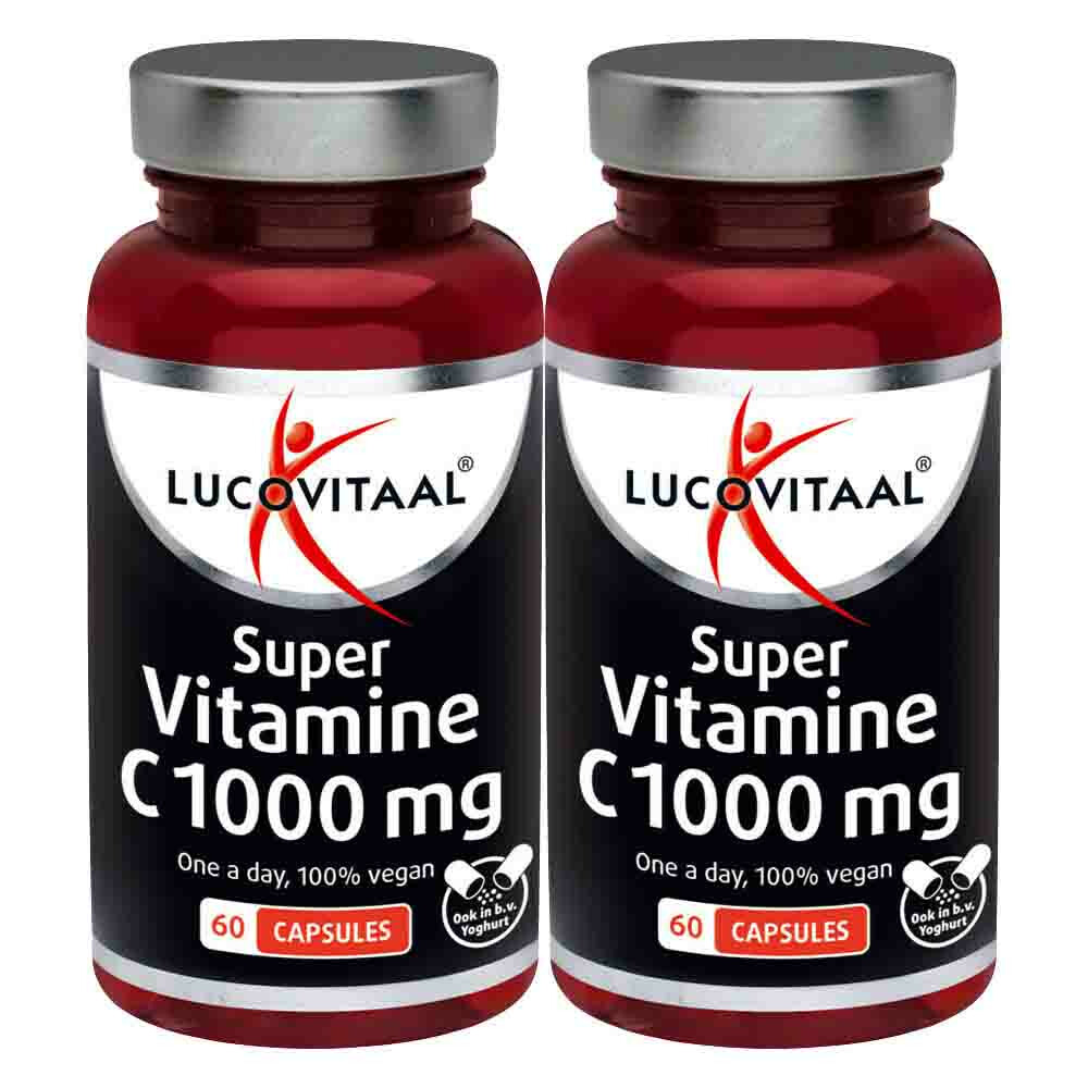 2x Lucovitaal Super Vitamine C 1000mg Vegan 60 Capsules