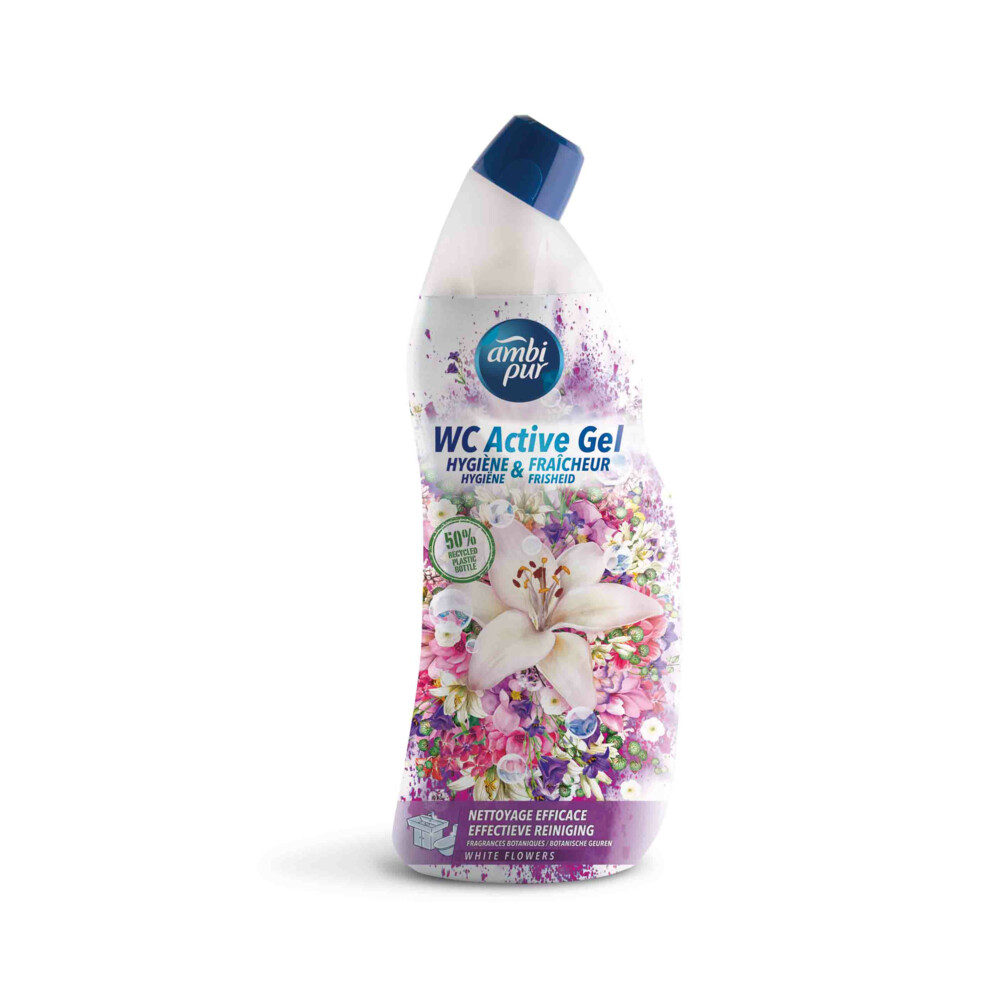 Ambi Pur Toiletreiniger Wc Active Gel White Flowers 750 ml
