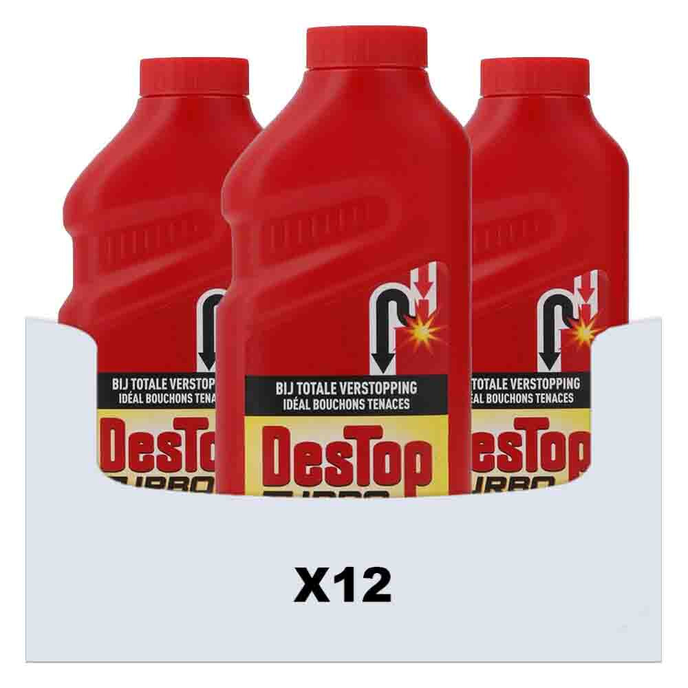 12x Destop Ontstopper Turbo 500 ml