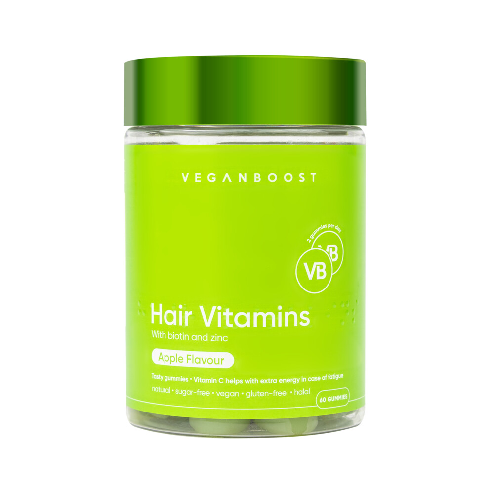 Gratis Verzending: Veganboost Hair Vitamins Appel 60 gummies