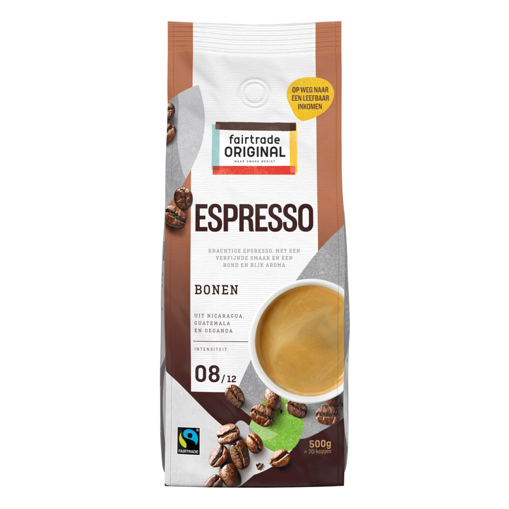 Fairtrade Original Koffiebonen Espresso 500 gr