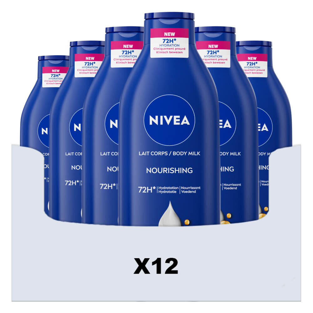 12x NIVEA Bodymilk Verzorgend 400 ml