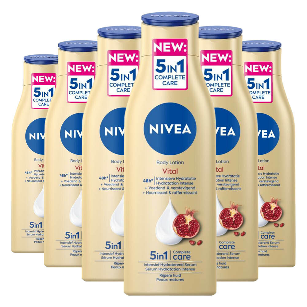 6x NIVEA Bodylotion Vital 250 ml