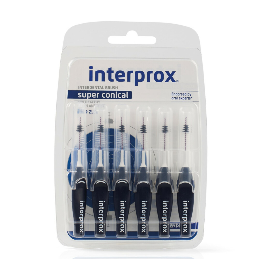 12x Interprox Ragers Super Conical Donkerblauw PHD 2.0 6 stuks